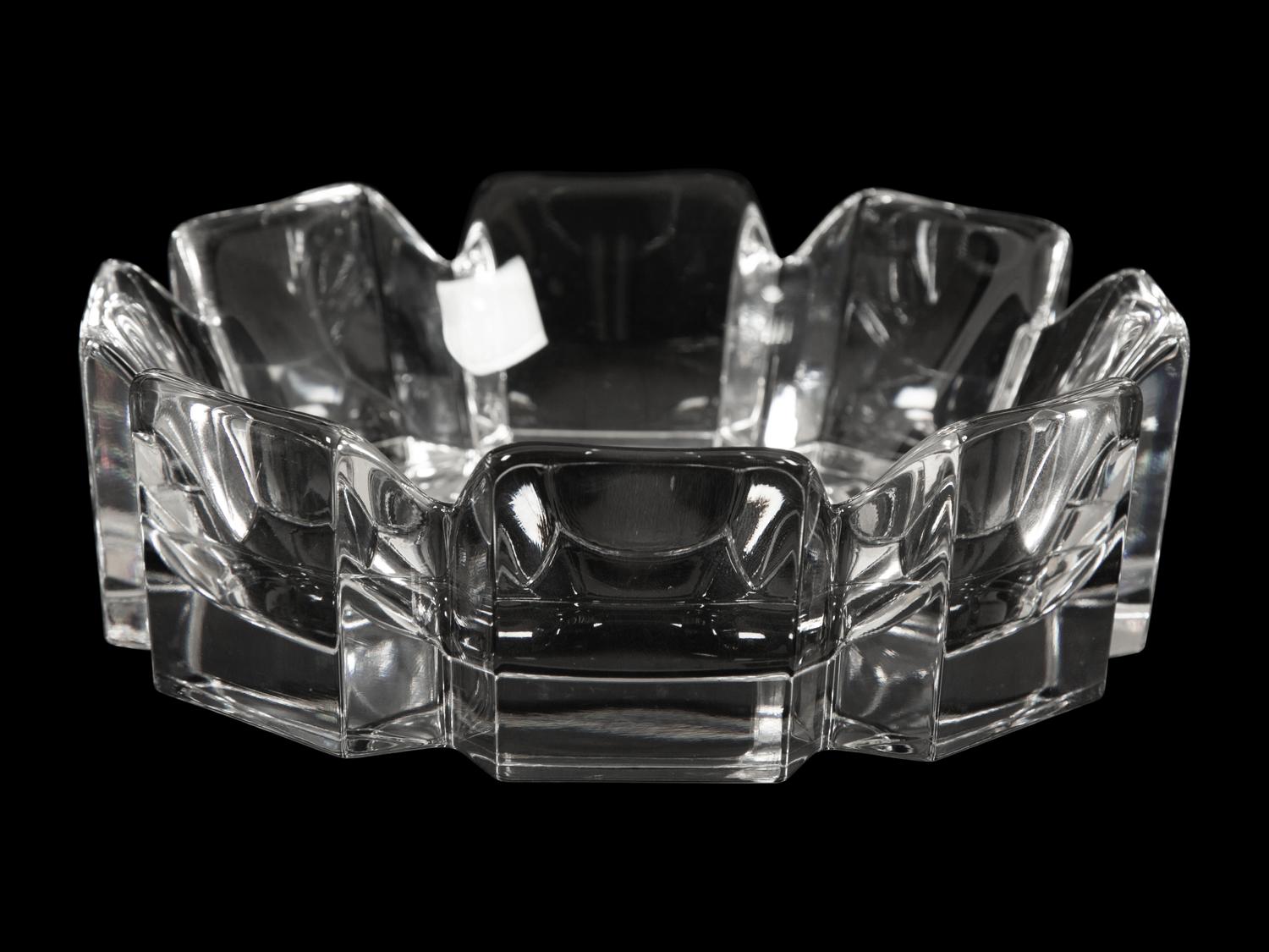 Two Orrefors Glass Dishes