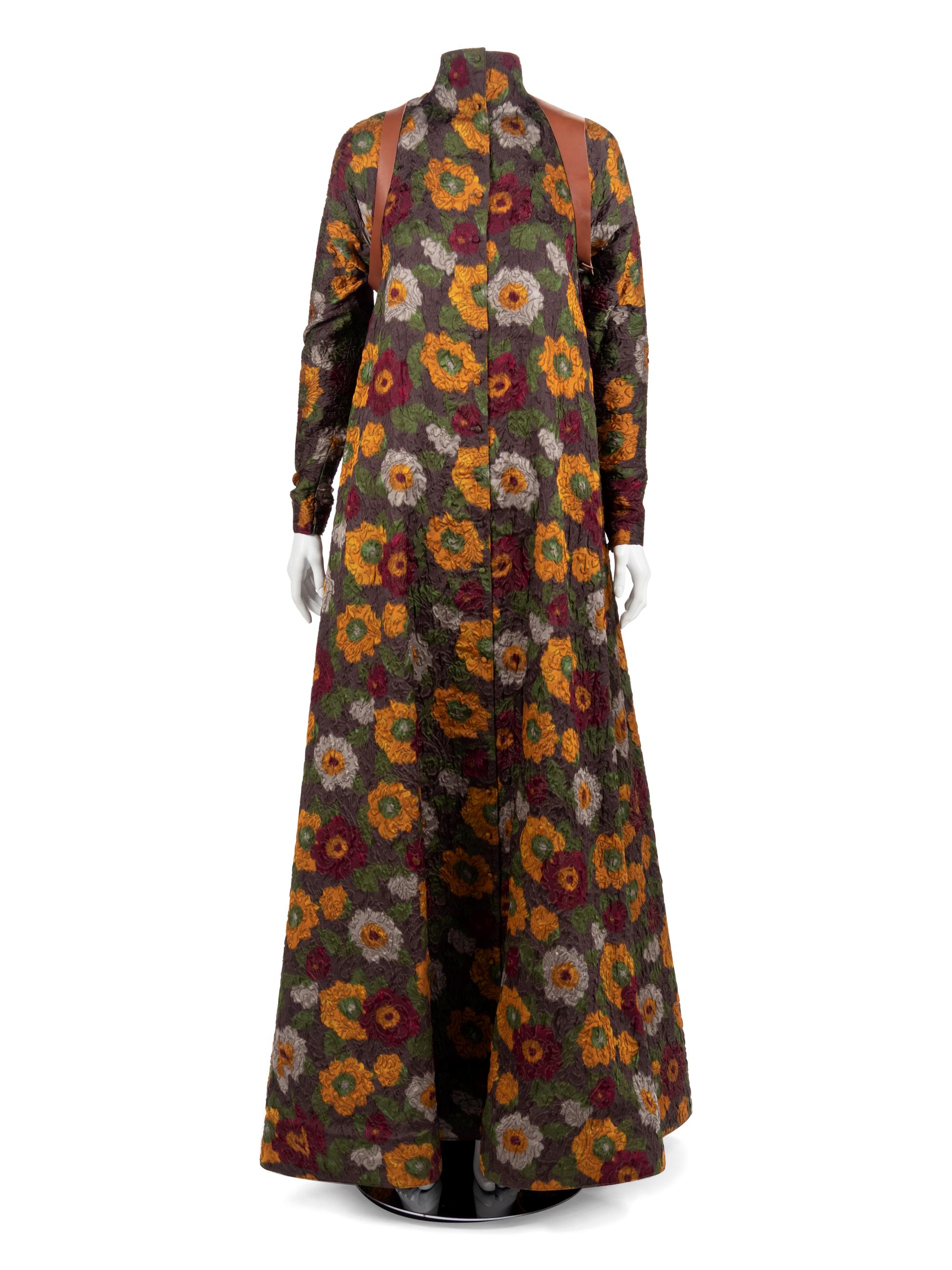 Geoffrey Beene Dress with Leather Harness, Fall 1990