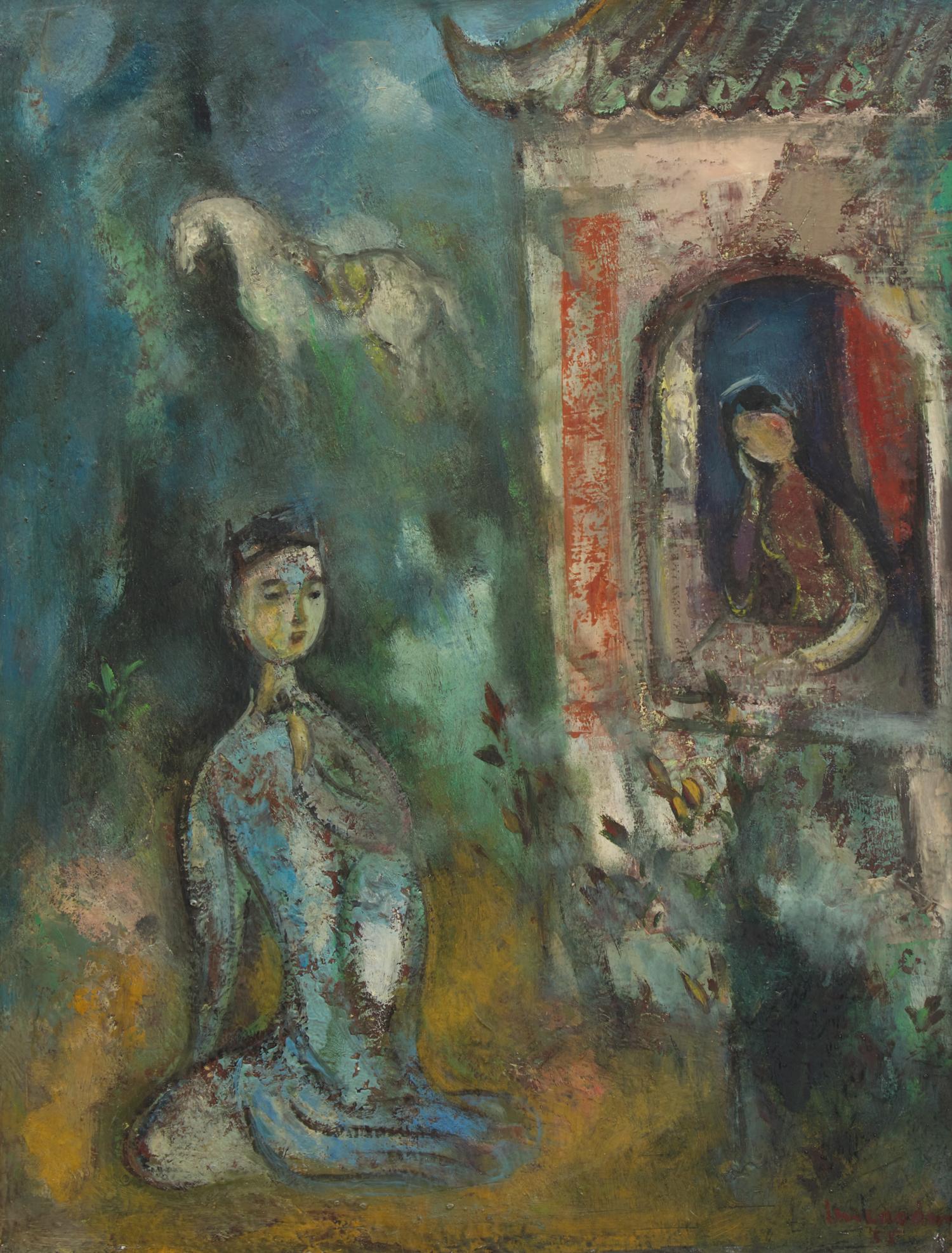 Vu Cao Dam 武高談 (French/Vietnamese, 1908-2000) — Le Serment , 1955