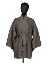 Ralph Rucci, Grey Double Faced Cashmere Coat