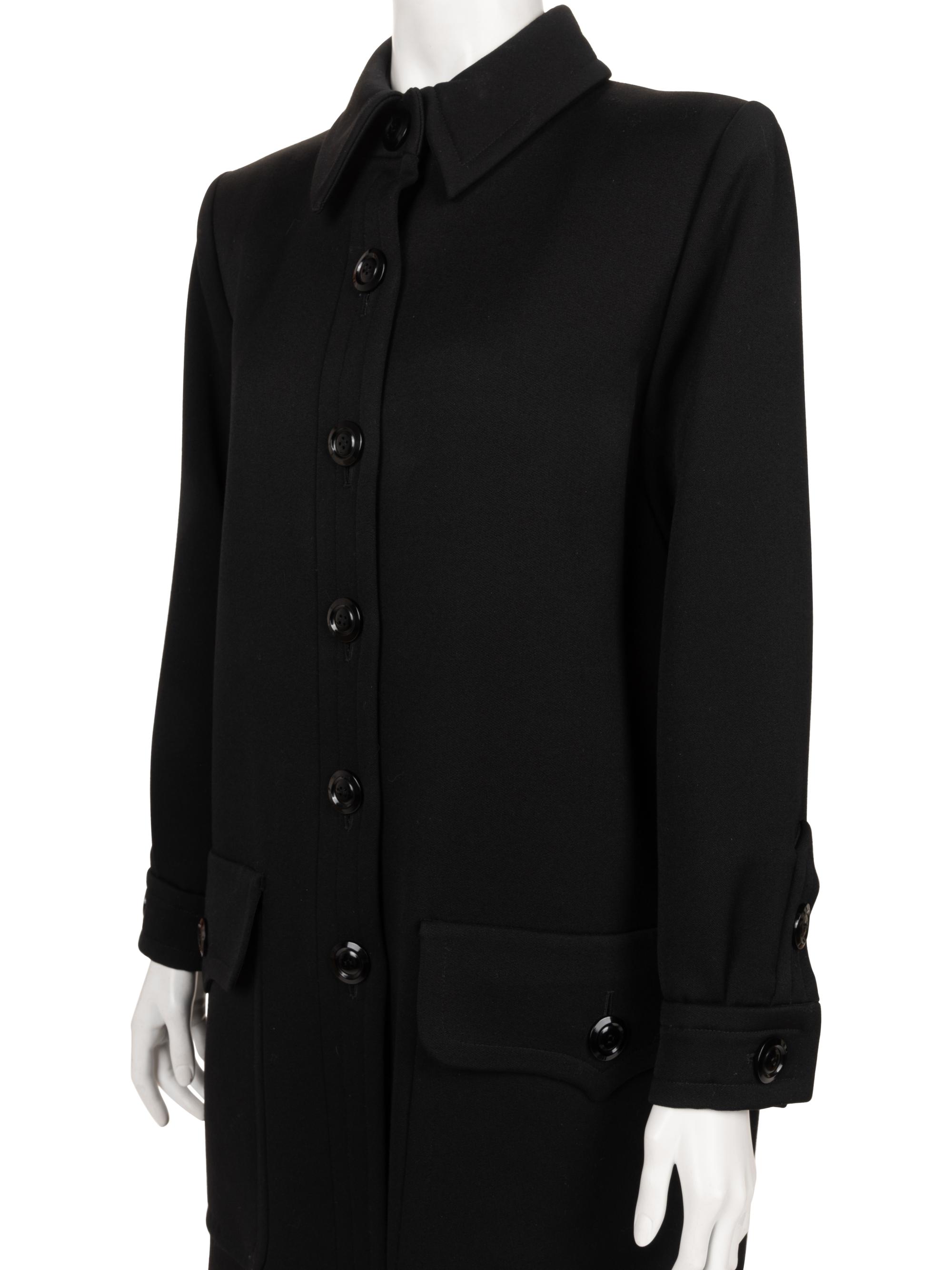 Yves Saint Laurent Rive Gauche Wool Coat, 1980-90s