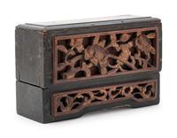 Three Chinese Carved Wood Articles
