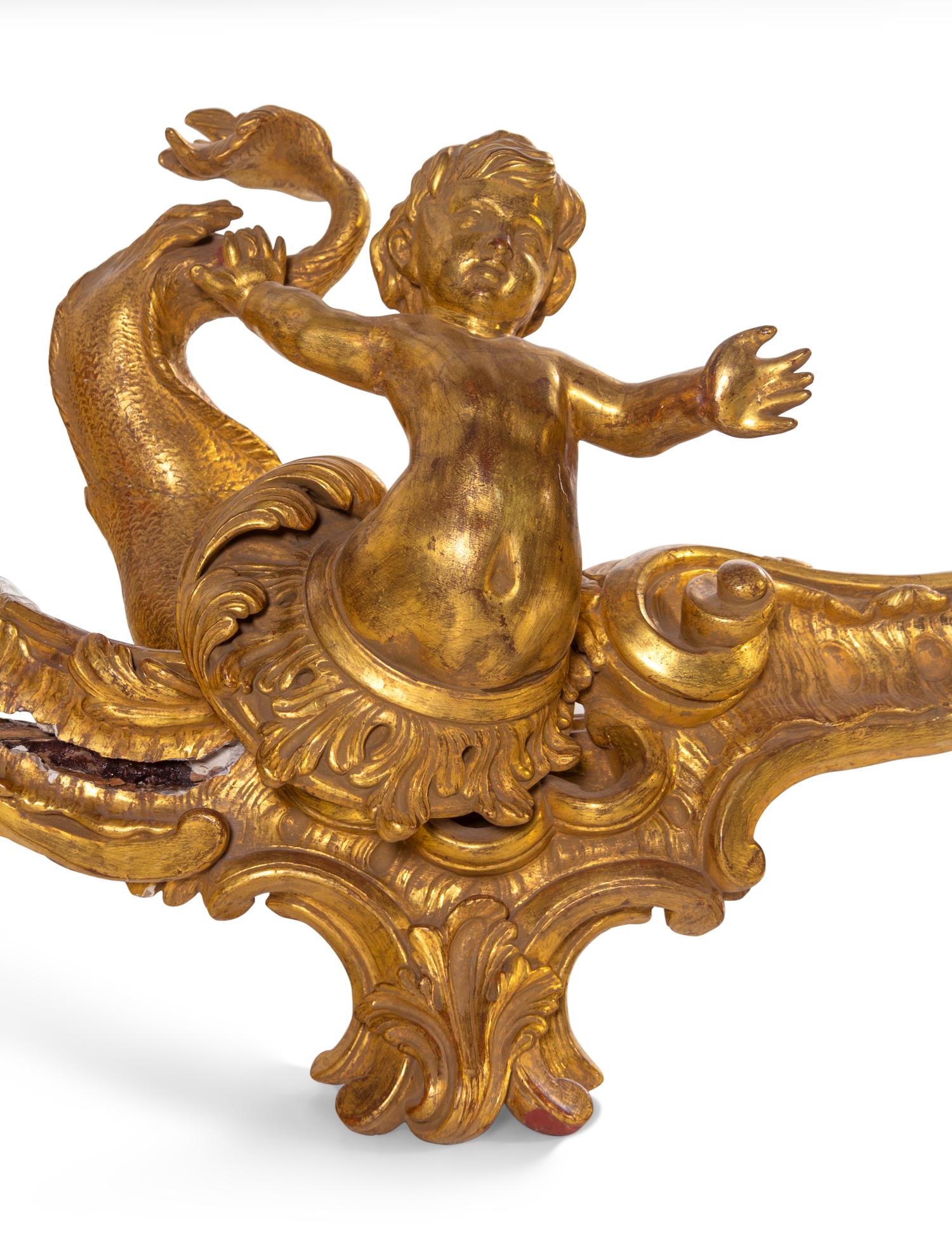 An English Neoclassical Giltwood Table Base