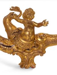 An English Neoclassical Giltwood Table Base