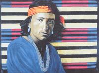 Helmut Koller, (Austrian, b. 1954), Two Works; Young Navajo and Medicine Crow