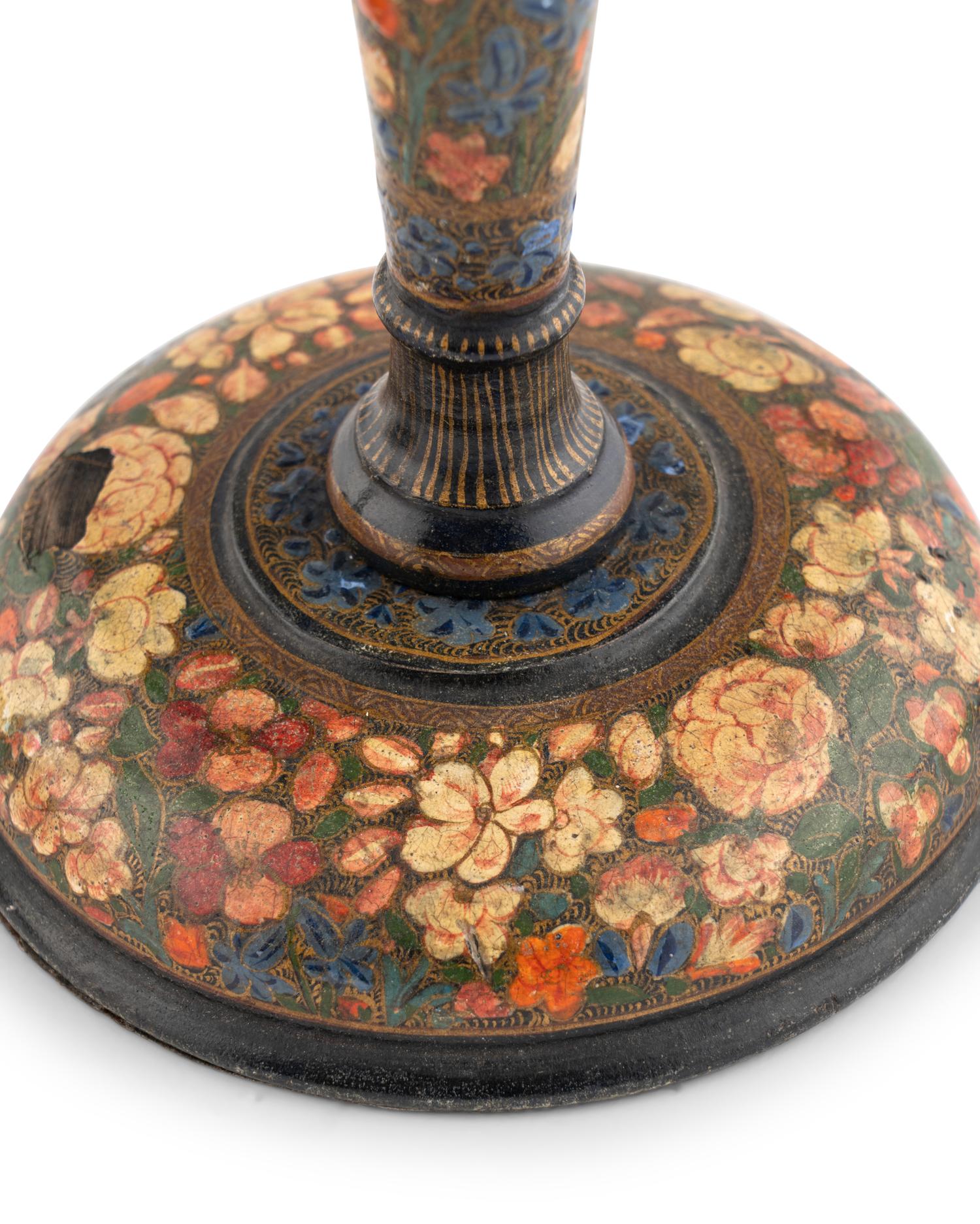 A Pair of Painted Table Lamps