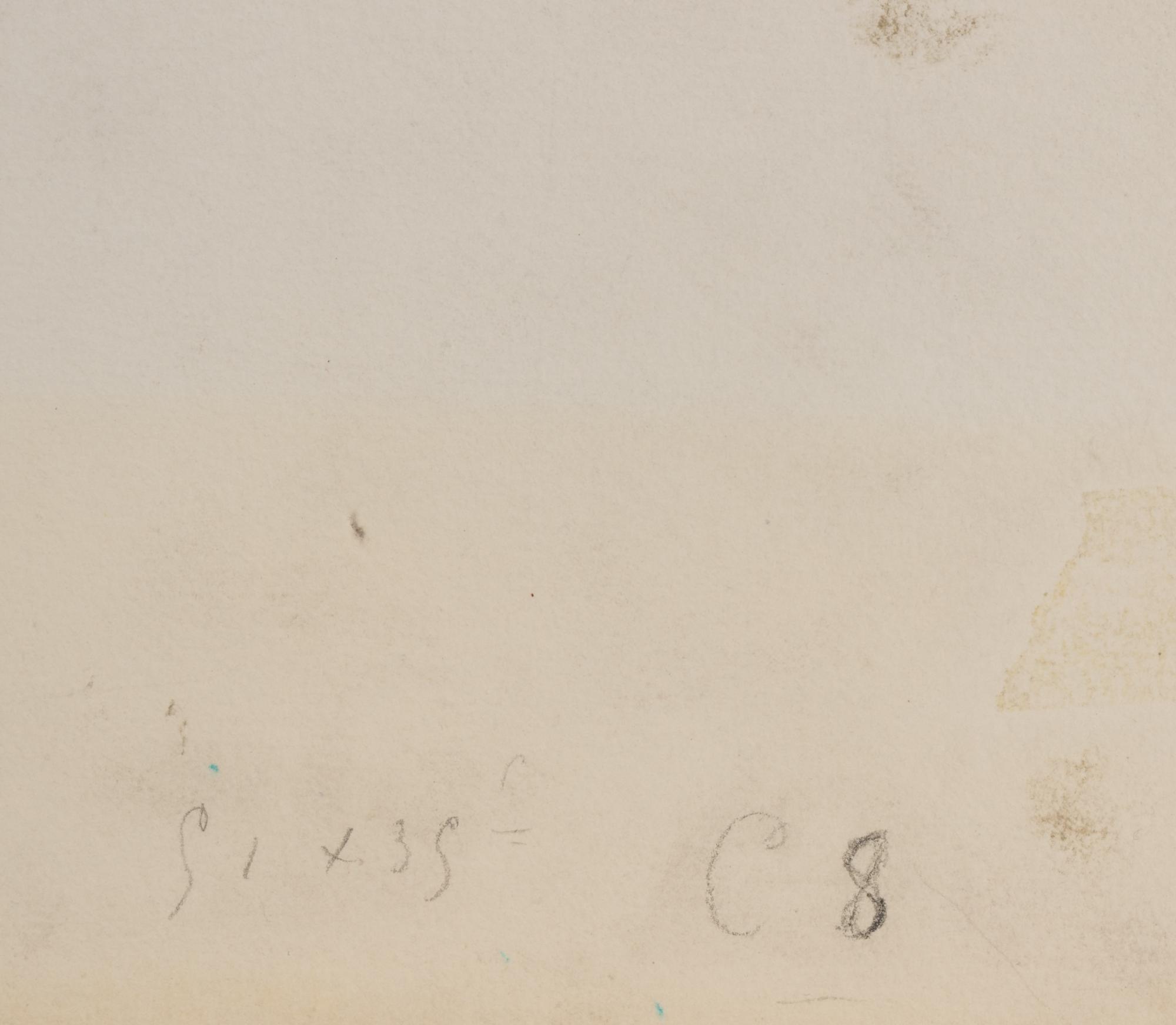 Sketch of Mother Jeanne's Head Looking Down (No. 3) , c. 1908