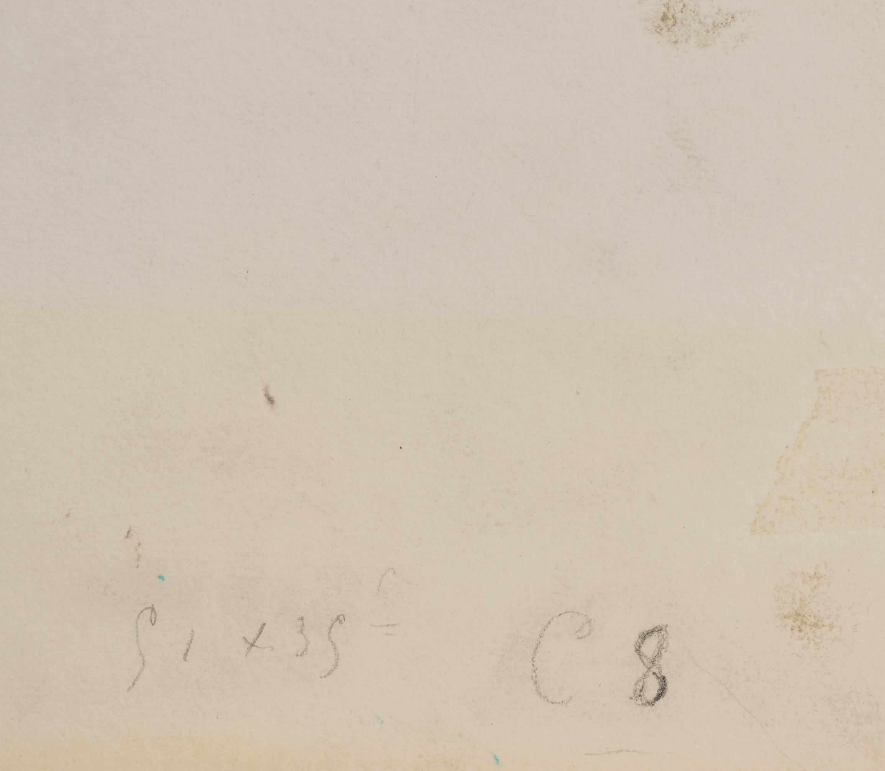 Sketch of Mother Jeanne's Head Looking Down (No. 3) , c. 1908