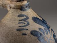 A Three-Gallon Cobalt Decorated Stoneware Jug