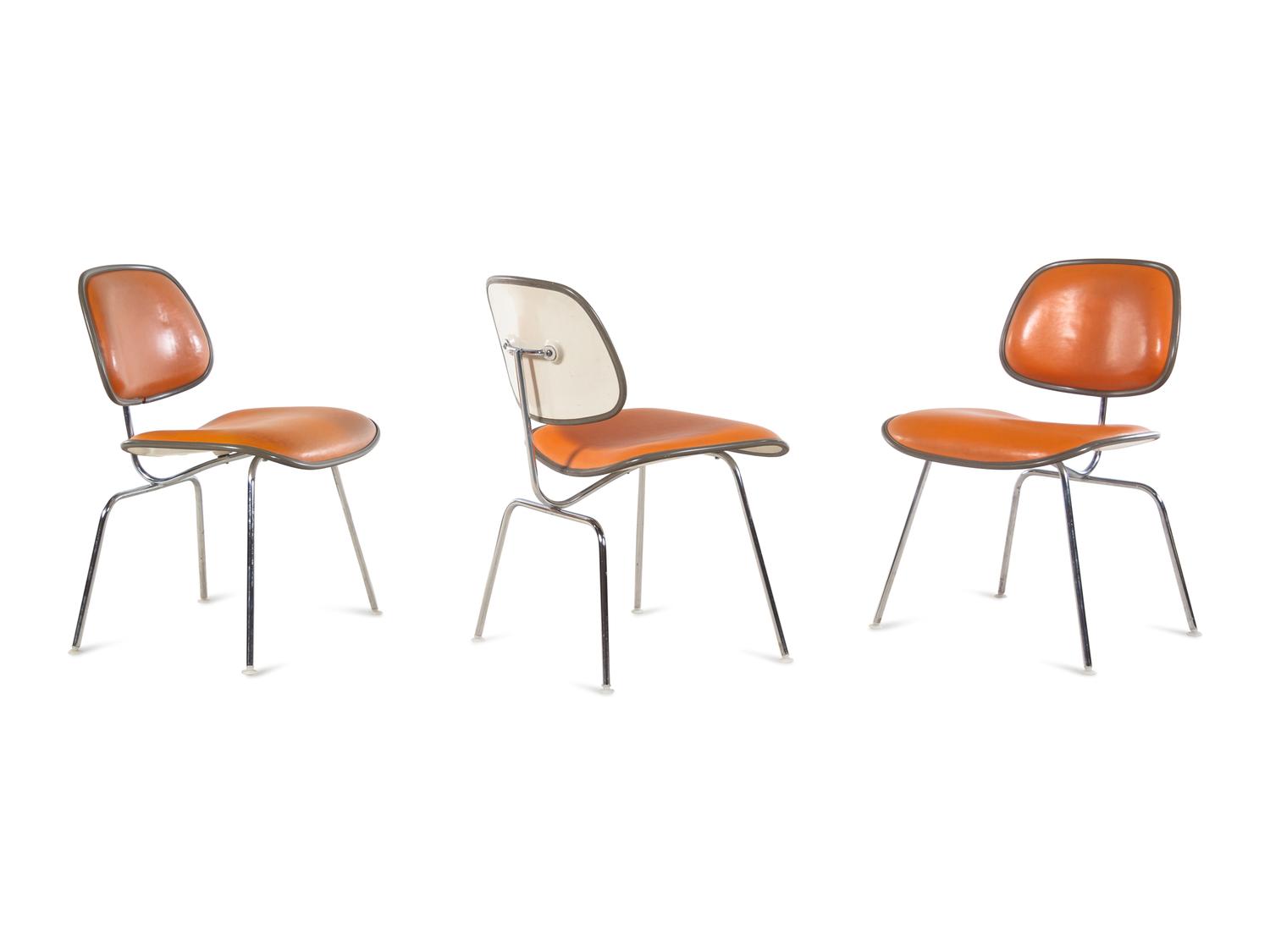 Three DCM Side Chairs Herman Miller, USA