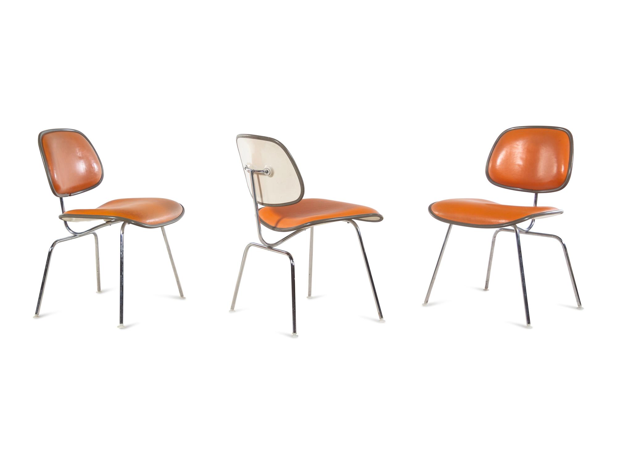 Three DCM Side Chairs Herman Miller, USA