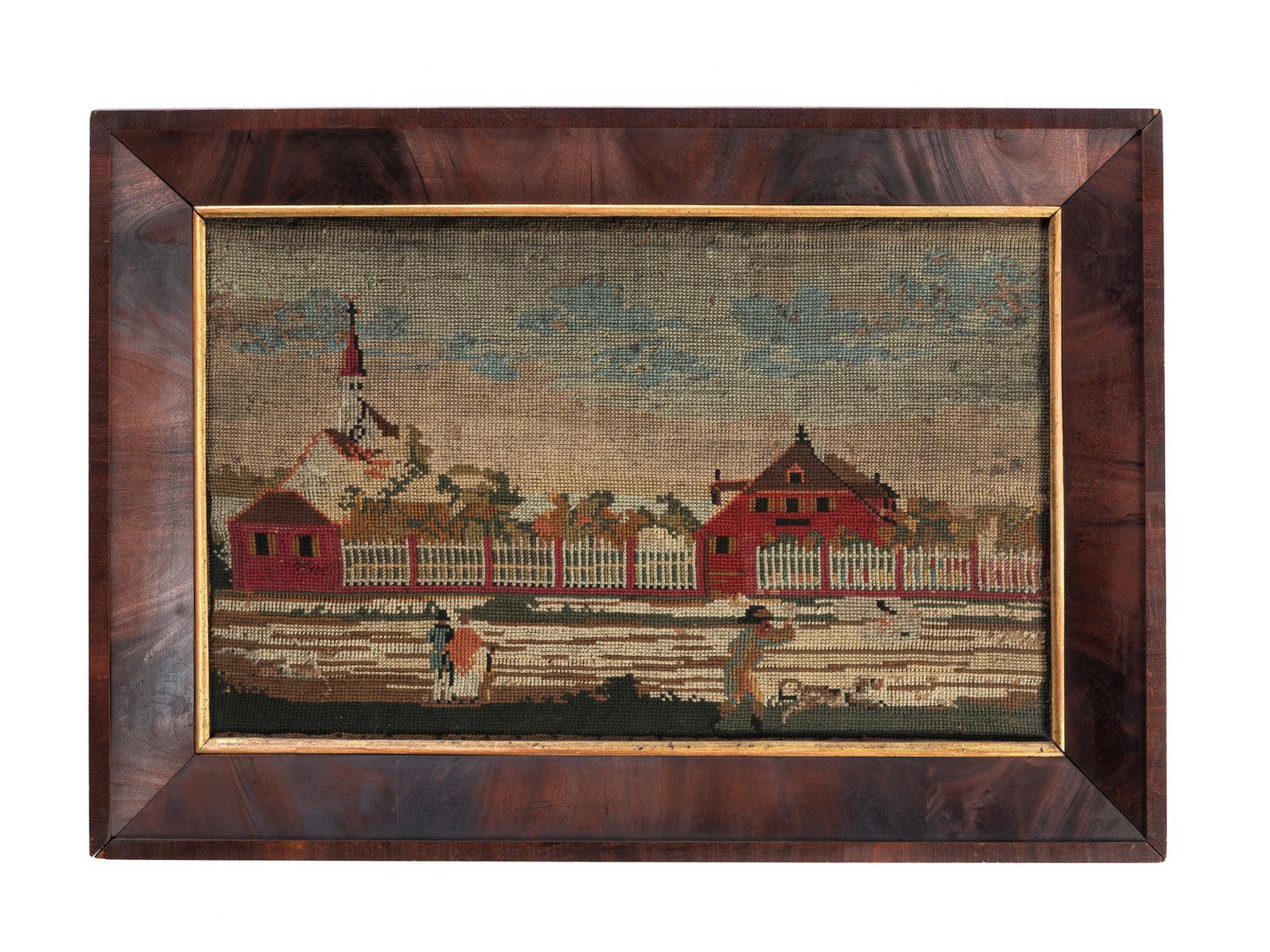 Three American Needlework Pictures
