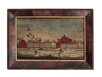 Three American Needlework Pictures