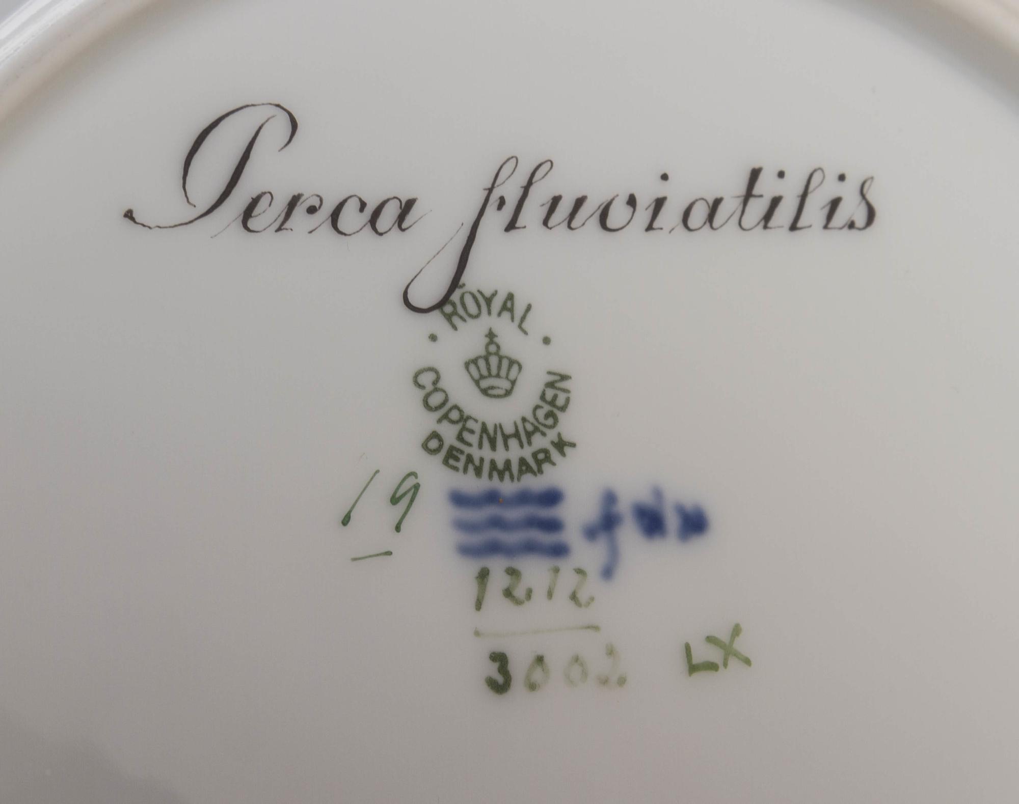 A Royal Copenhagen Porcelain Ichthylogical Fish Service, 1935-1937, Length of platter 23 1/2 inches. — 1935-1937,