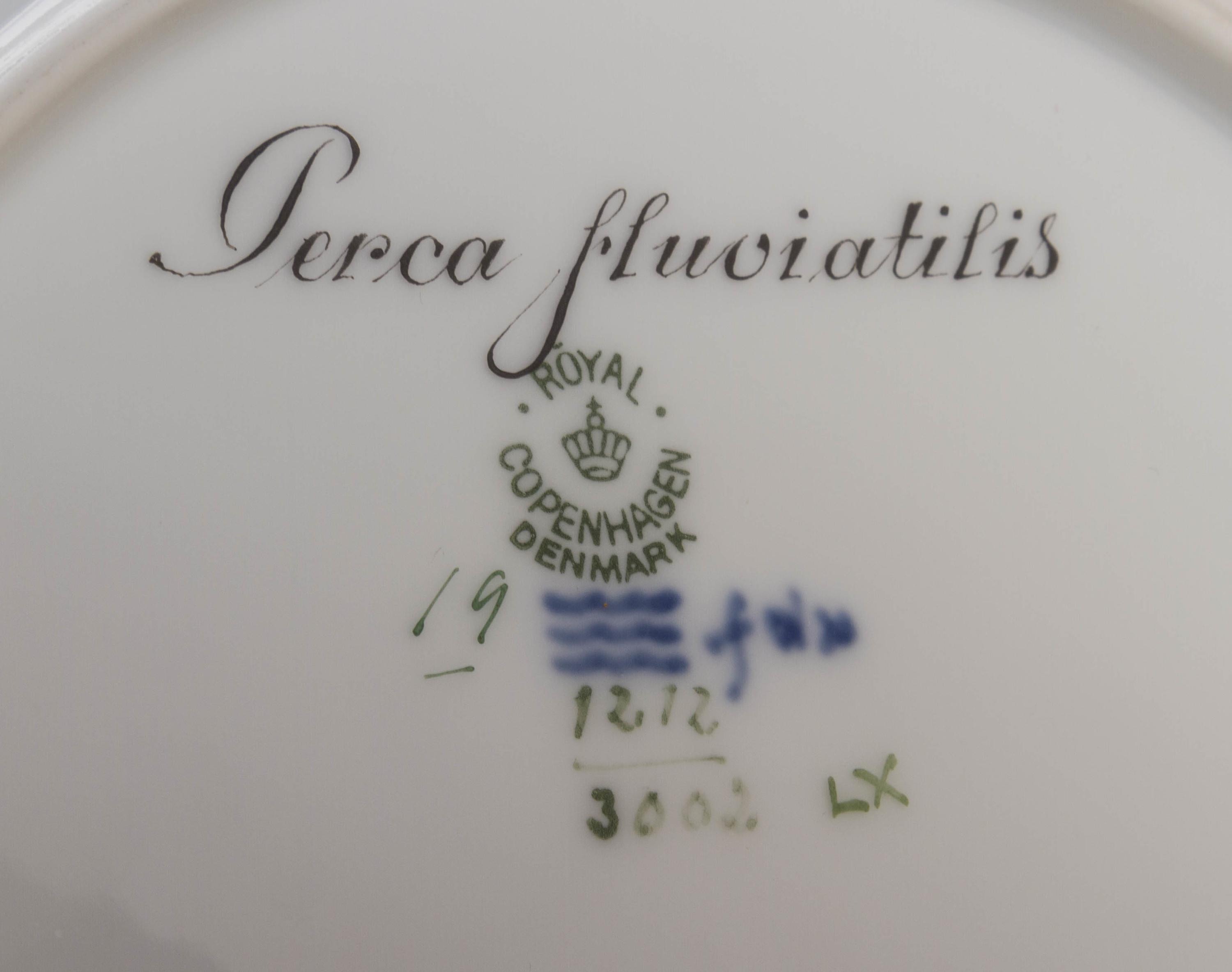 A Royal Copenhagen Porcelain Ichthylogical Fish Service, 1935-1937, Length of platter 23 1/2 inches. — 1935-1937,
