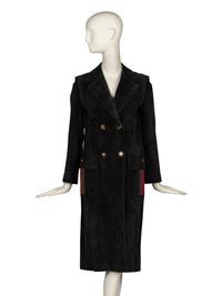 Gucci, Black Suede Coat