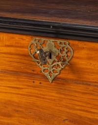 An Indo-Portuguese Ebony and Satinwood Trunk