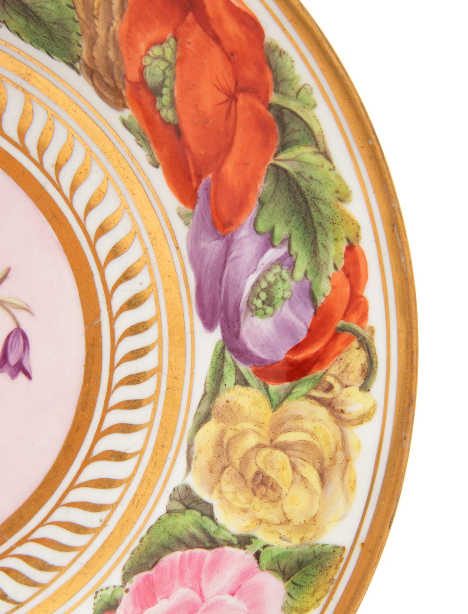 A Pair of English Porcelain Dessert Plates