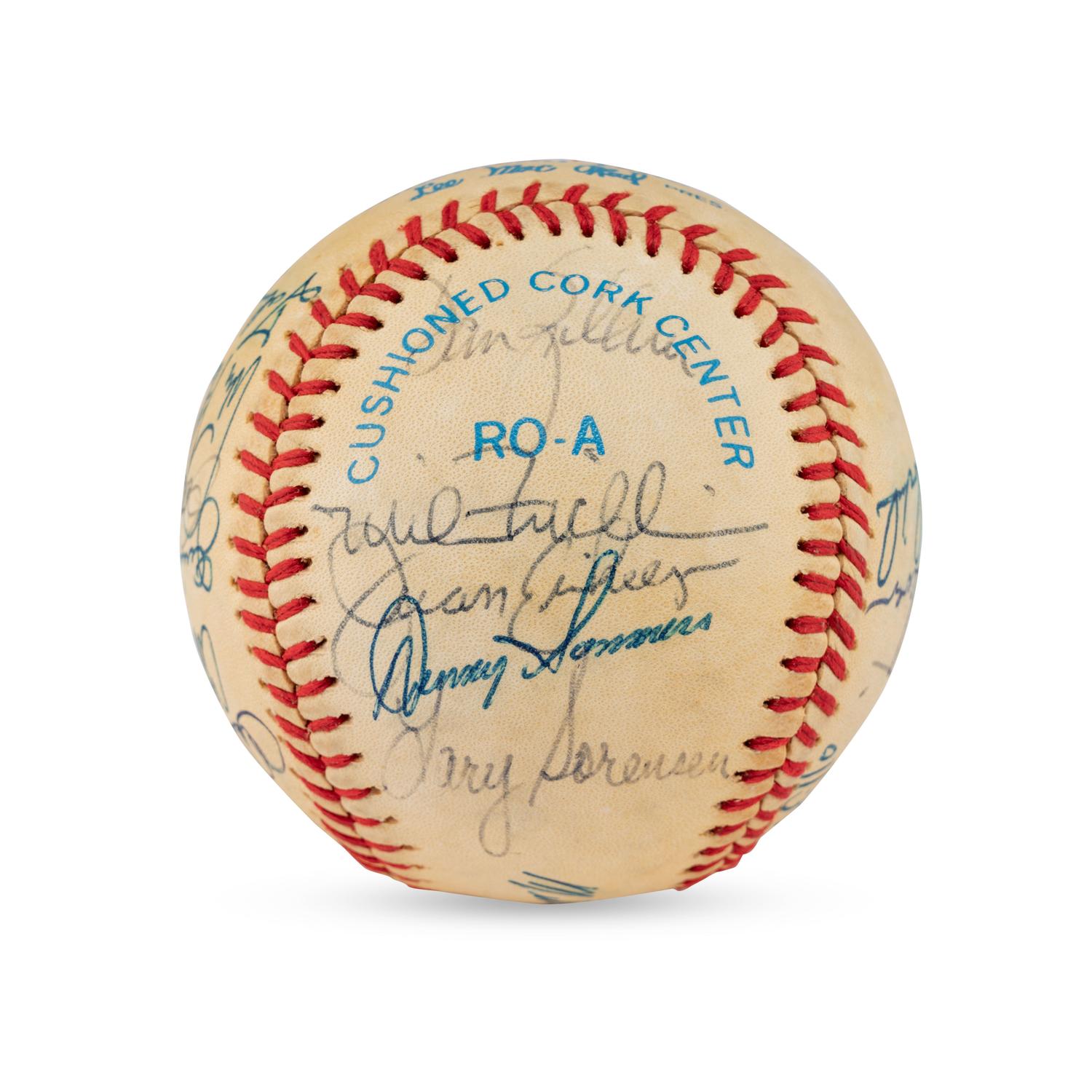 A 1938 Cleveland Indians Team Signed Autograph Baseball