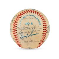 A 1938 Cleveland Indians Team Signed Autograph Baseball