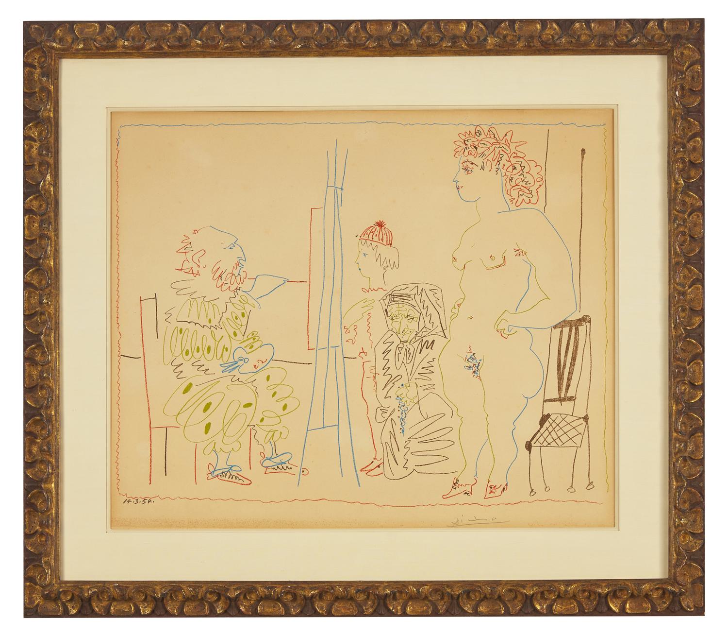 Le Modele et Deux Personnages, 1954