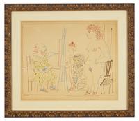 Le Modele et Deux Personnages, 1954