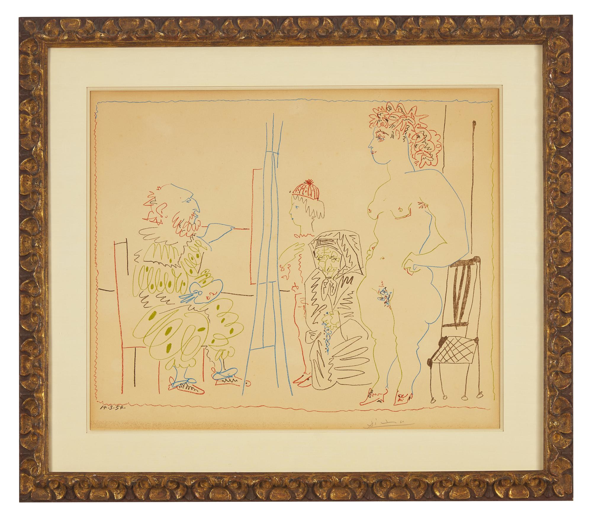 Le Modele et Deux Personnages, 1954
