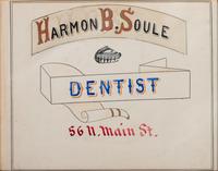 Five Framed Specialty Shop Advertising Hand Colored Prints and Watercolors