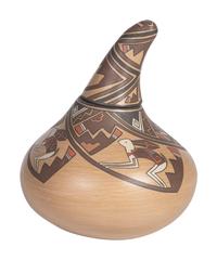 Pottery Gourd, with Rabbits