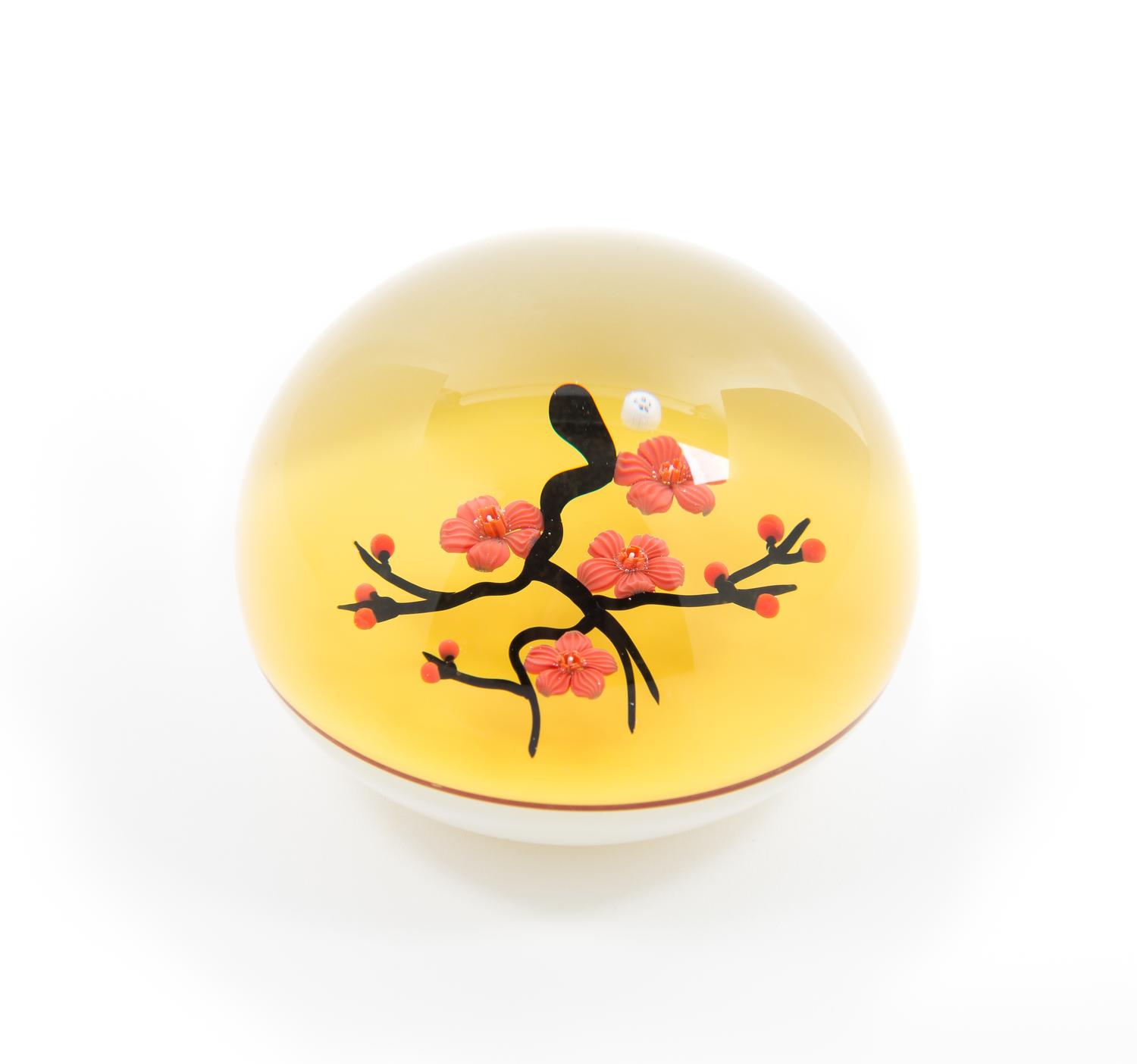 Baccarat, , an apple blossom paperweight ed. 53/200