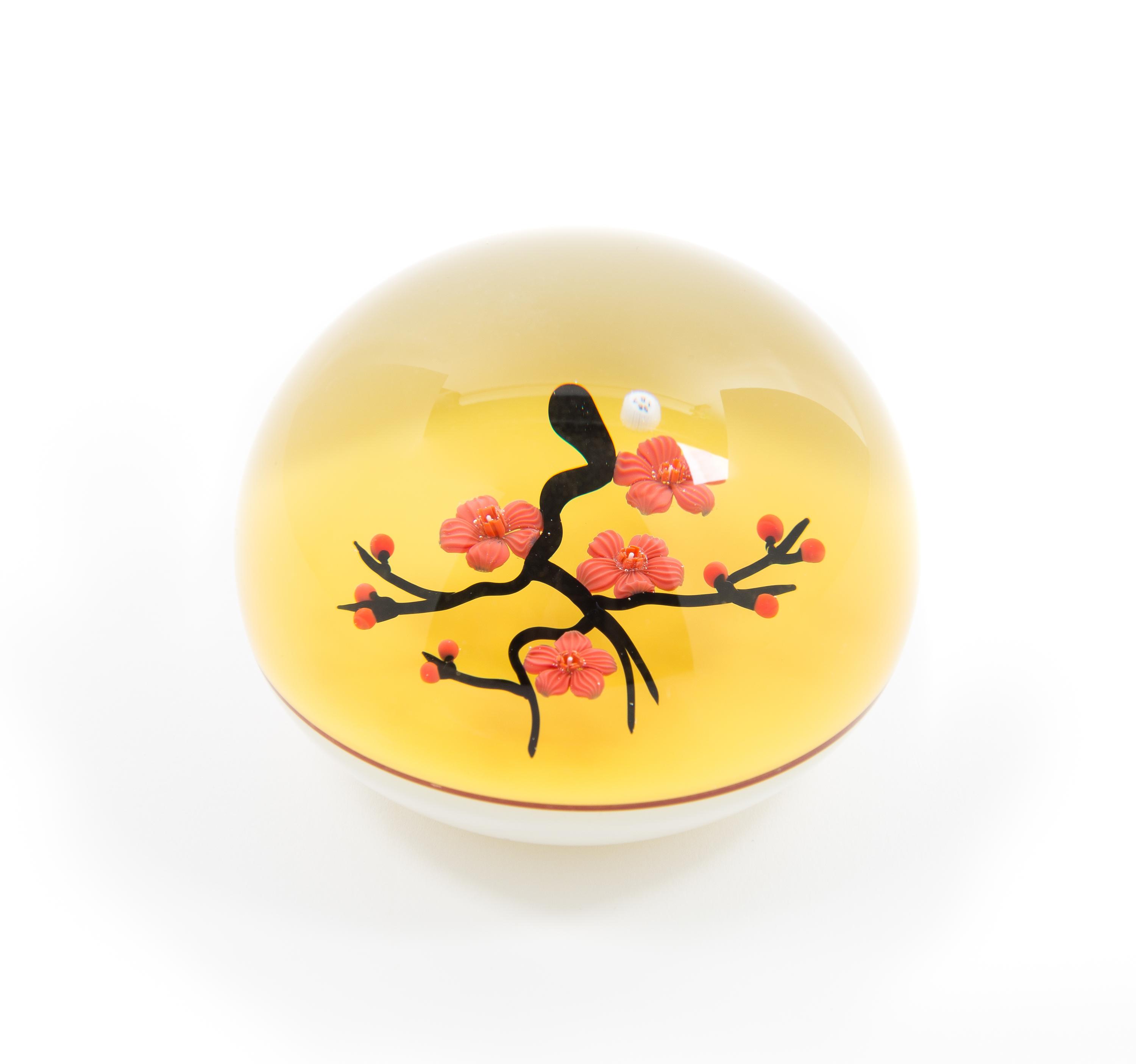 Baccarat, , an apple blossom paperweight ed. 53/200