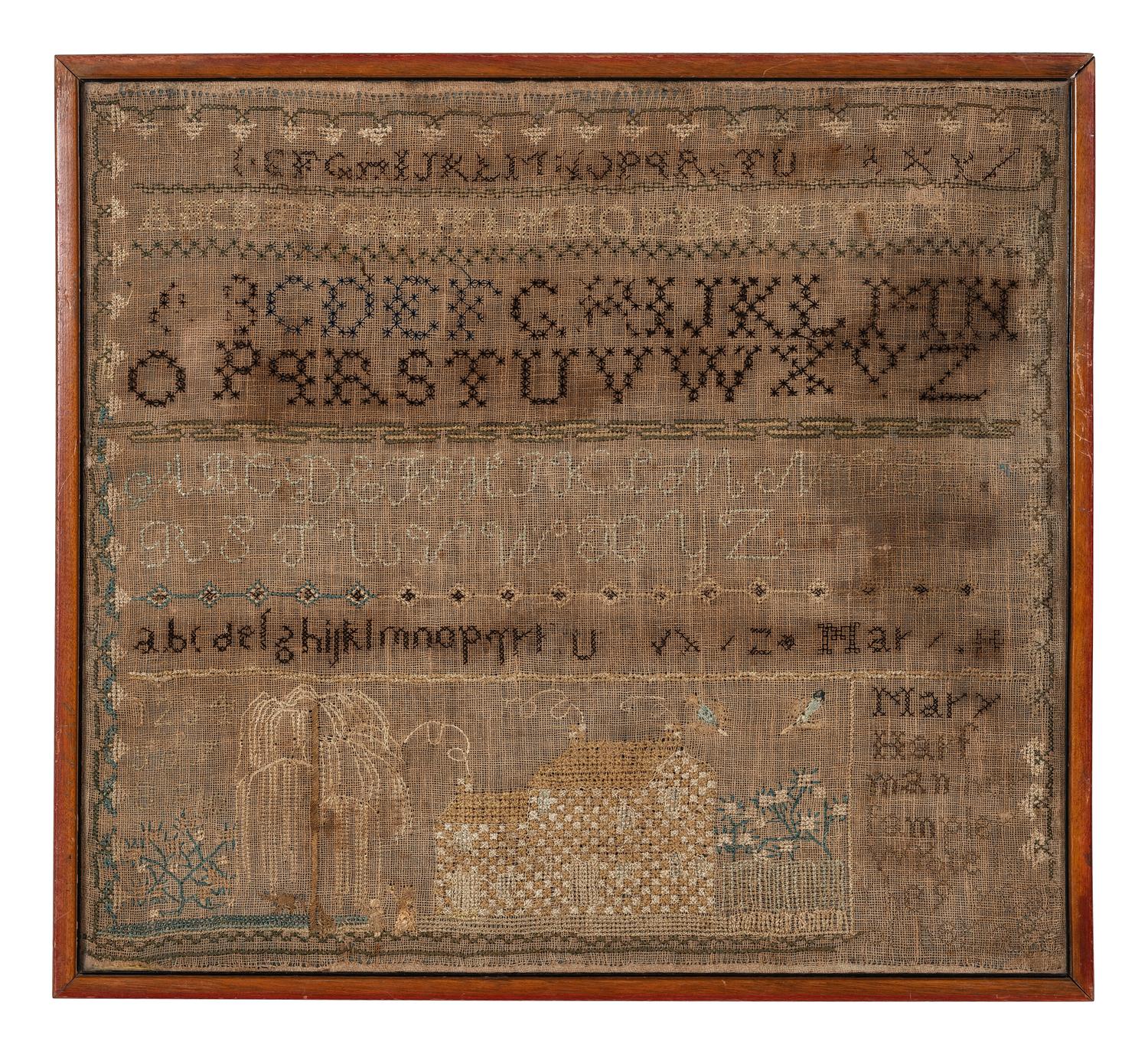 A Tennessee Alphabet Sampler Wrought by Mary Hartman