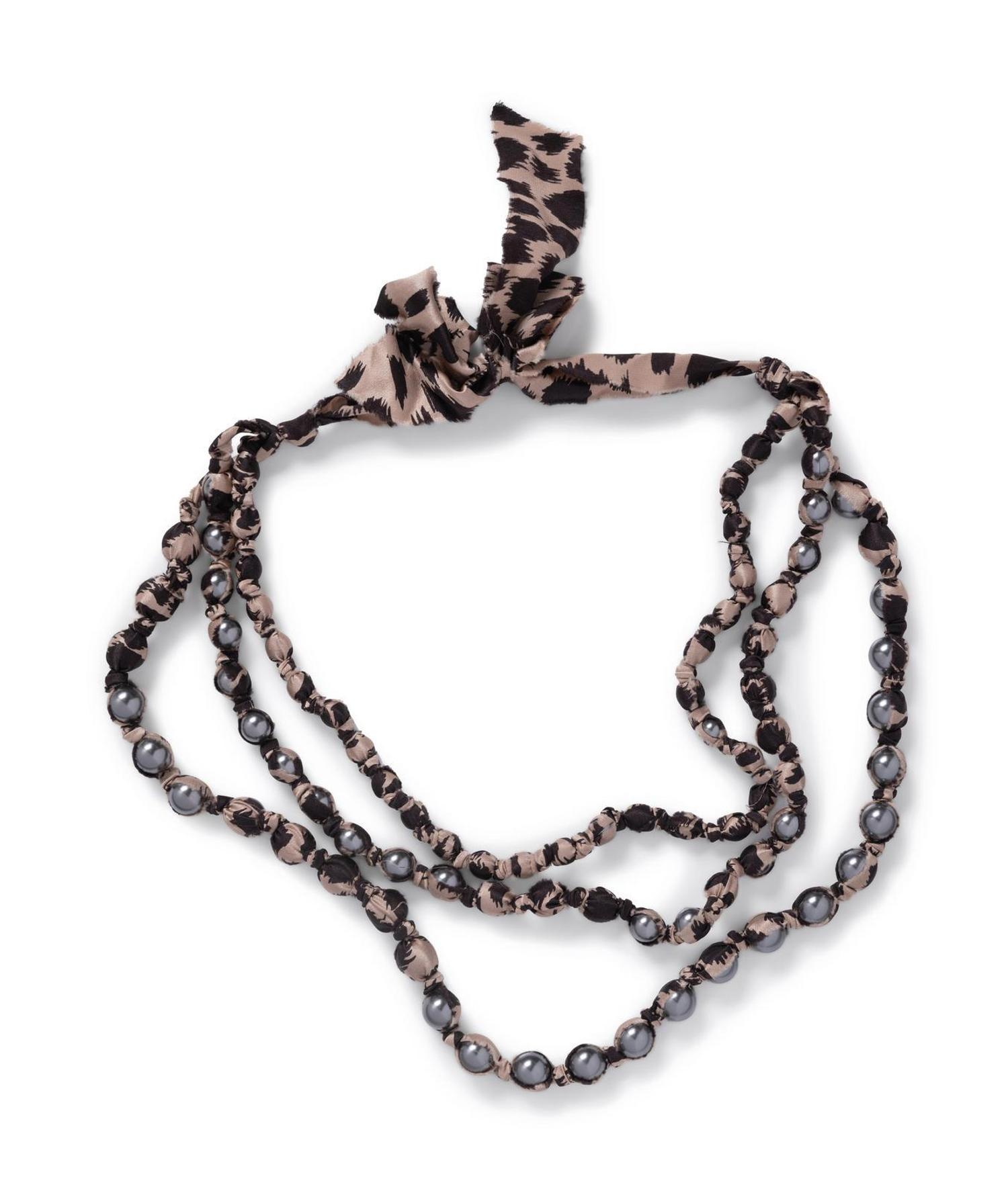 Three Lanvin Silk and Rhinestone Necklaces, 2005