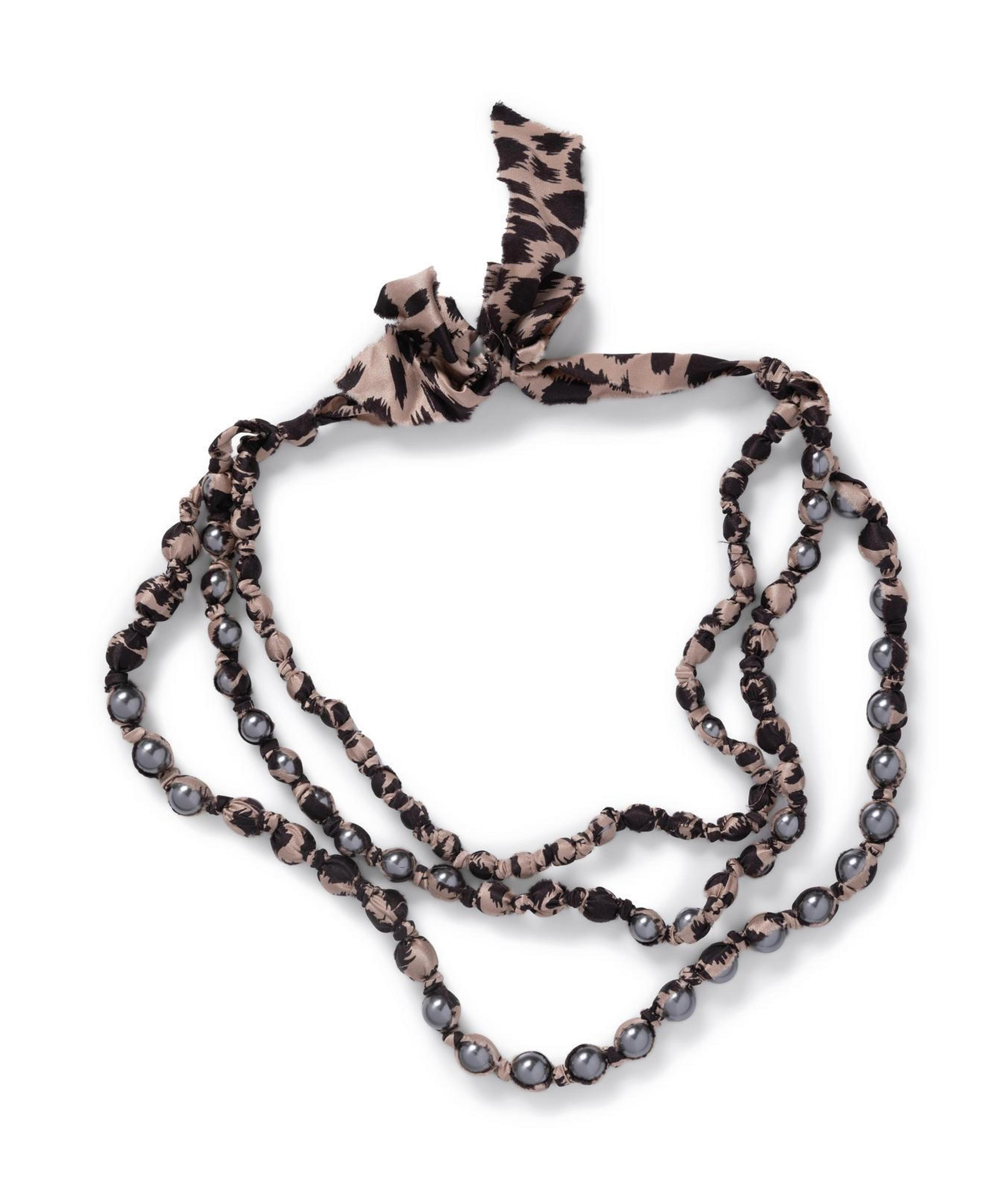 Three Lanvin Silk and Rhinestone Necklaces, 2005