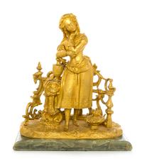 Artist Unknown, (French, 19th/20th Century), Lady Leaning on an Urn