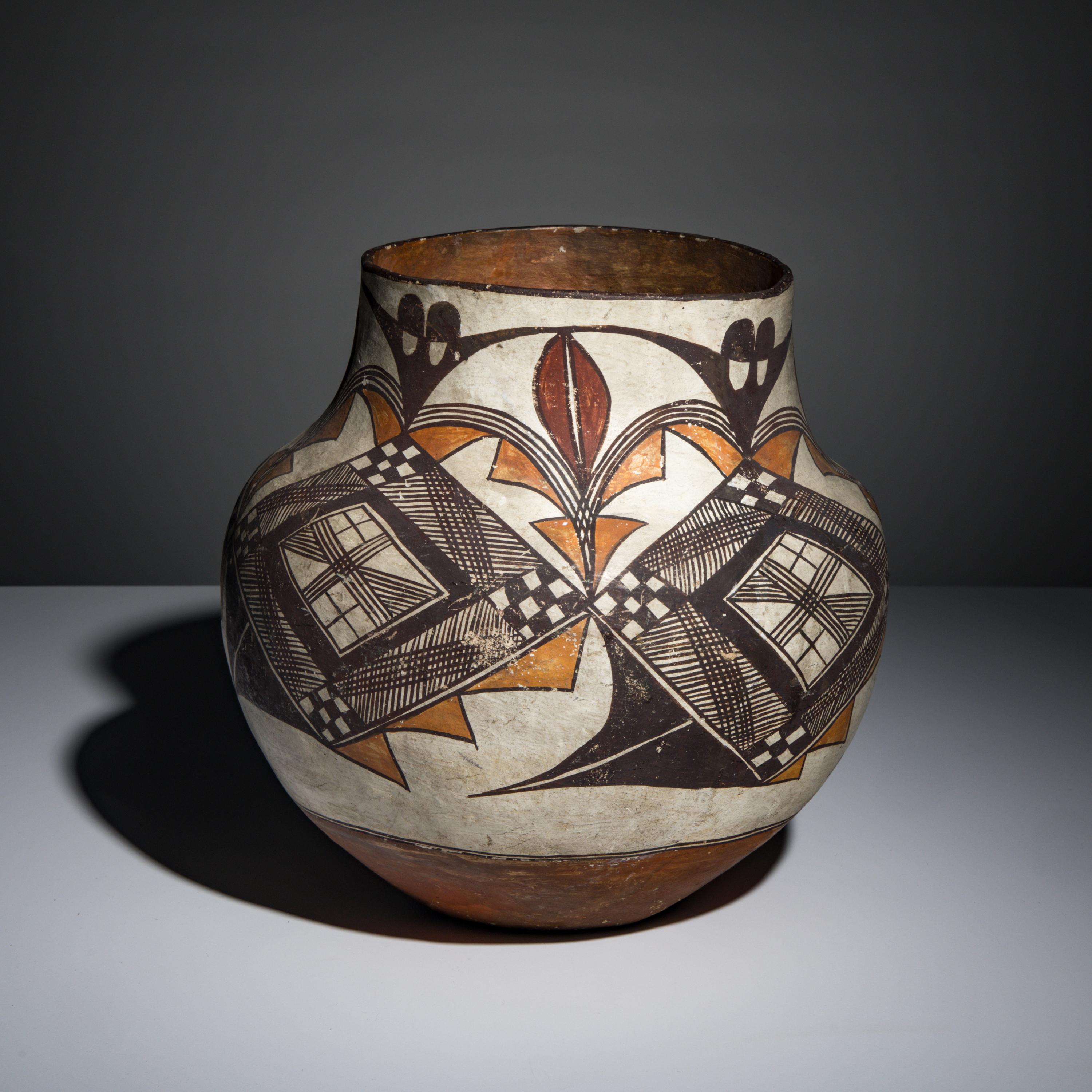 Acoma Four-Color Polychrome Olla