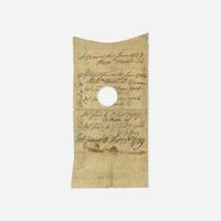 [American Revolution] [Tophand, Ezekiel] Partially-Printed State of Connecticut Treasury-Office Certificate