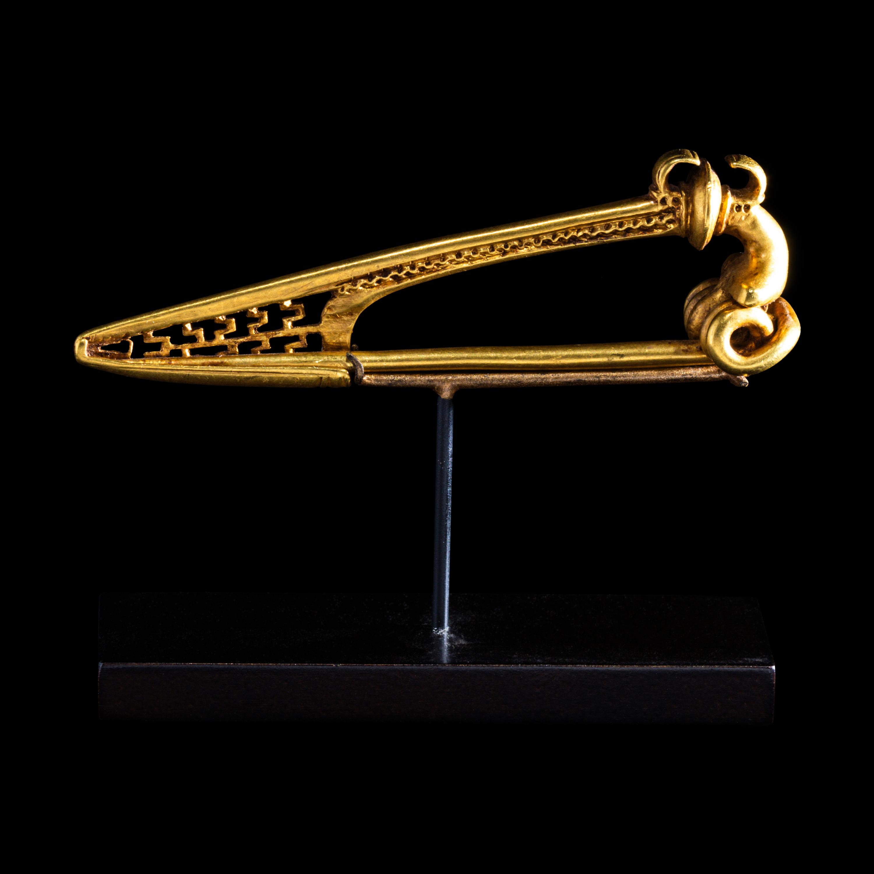 A Roman Gold Fibula