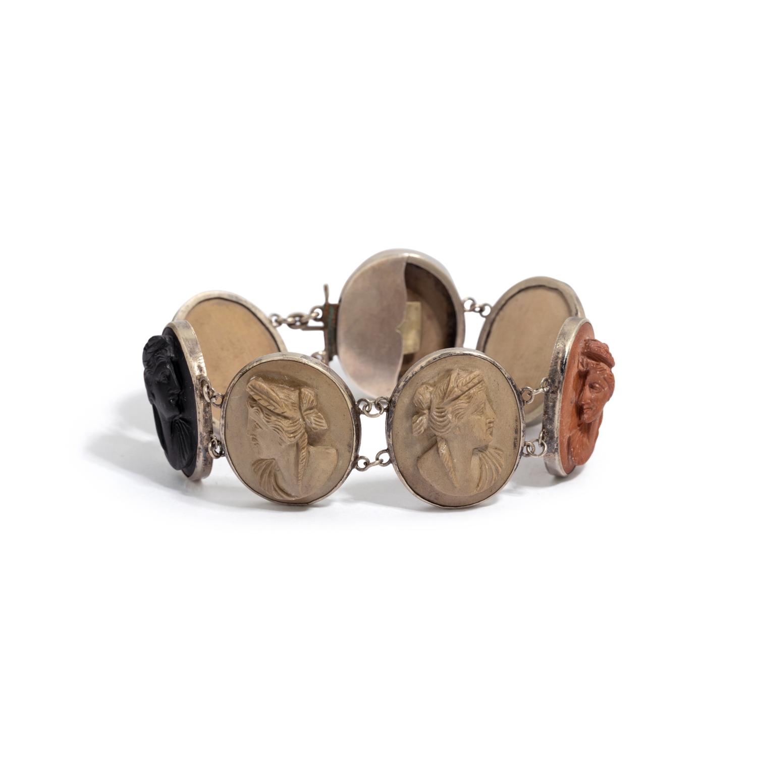 ANTIQUE, LAVA CAMEO BRACELET