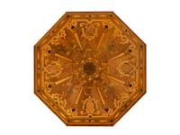 An Italian Marquetry Inlaid and Ebonized Octagonal Center Table — 19TH CENTURY