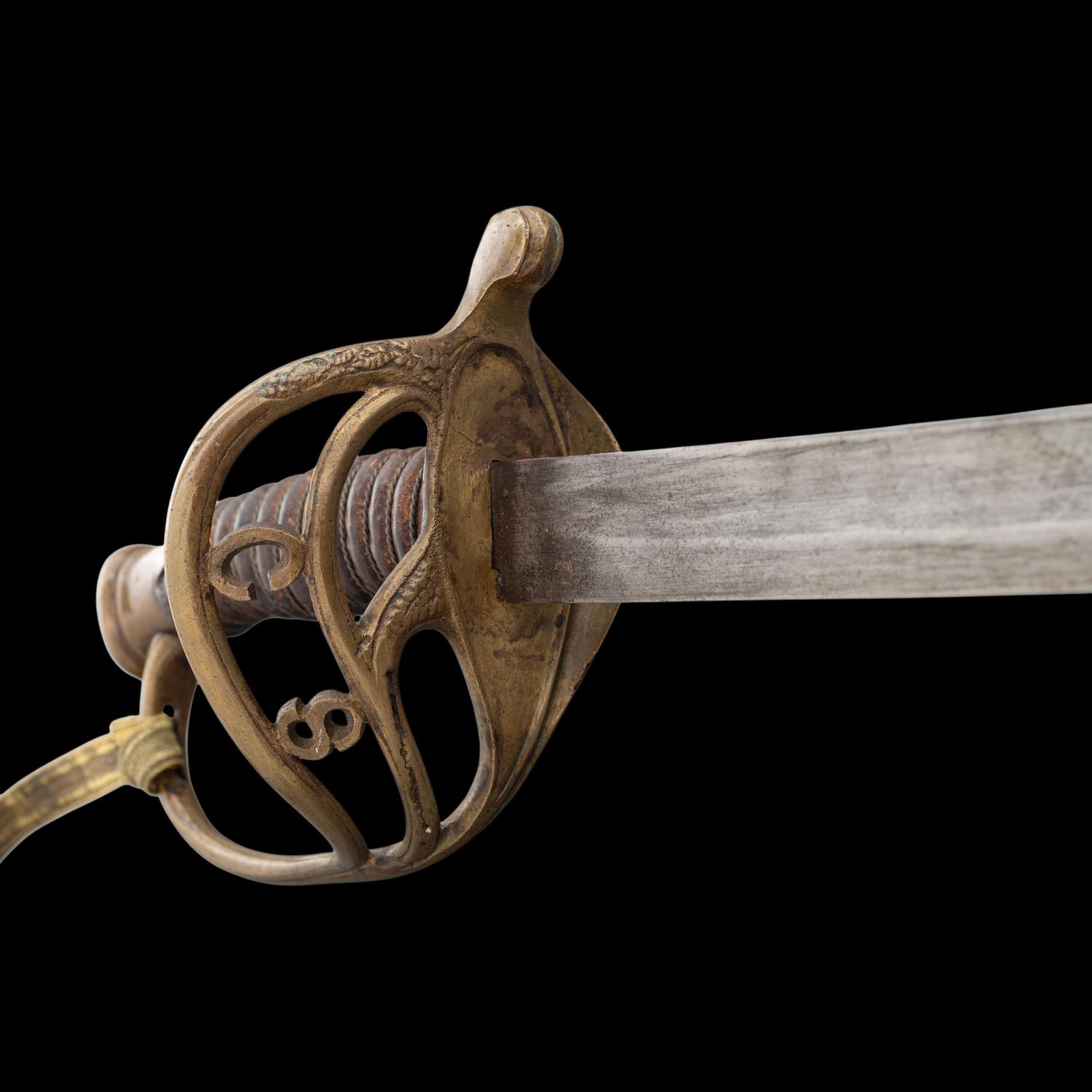 Thomas Leech & Company Floating CS Staff & Field Officers Sword with Replacement Scabbard