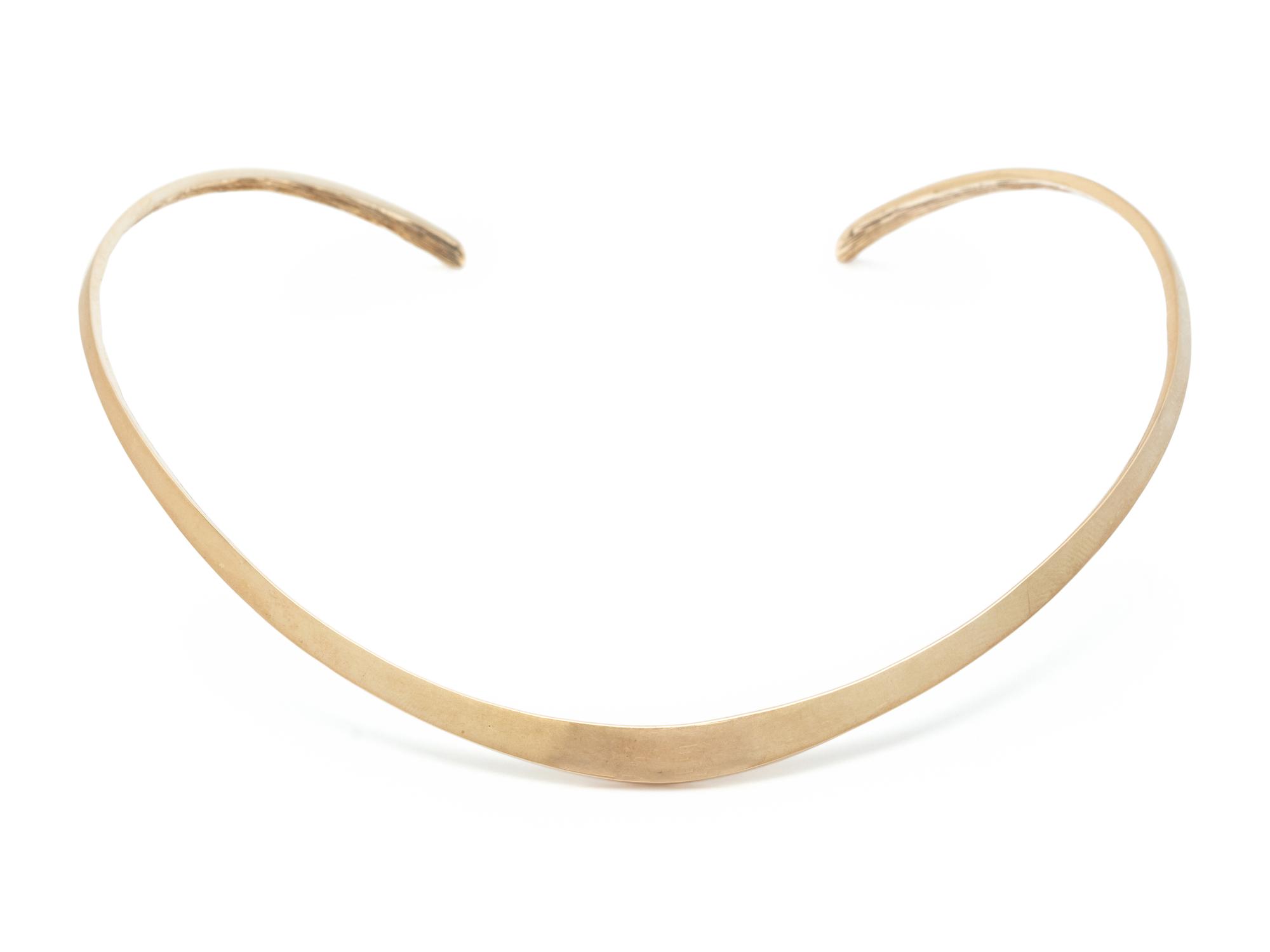 YELLOW GOLD COLLAR NECKLACE