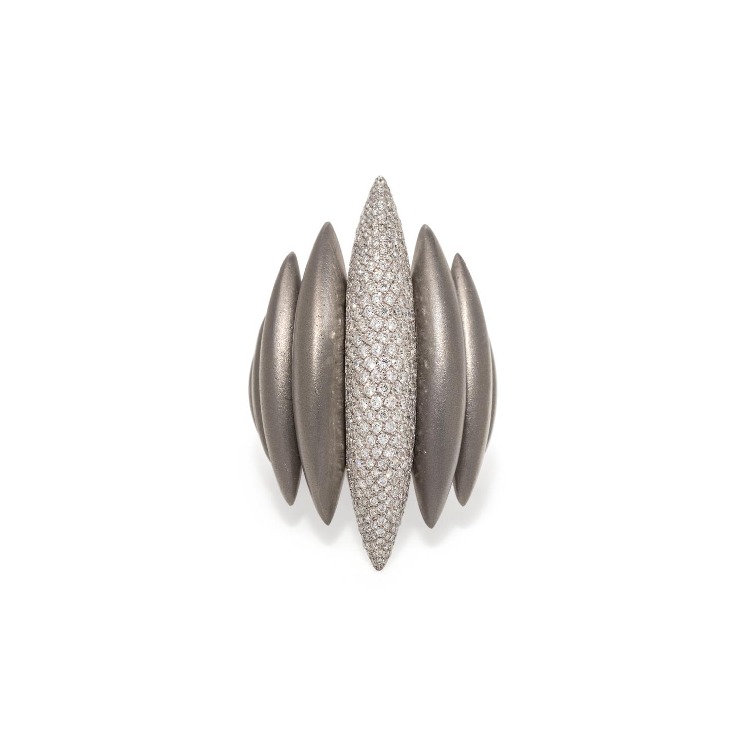 MATTIA CIELO, DIAMOND 'GHIACCIO' RING