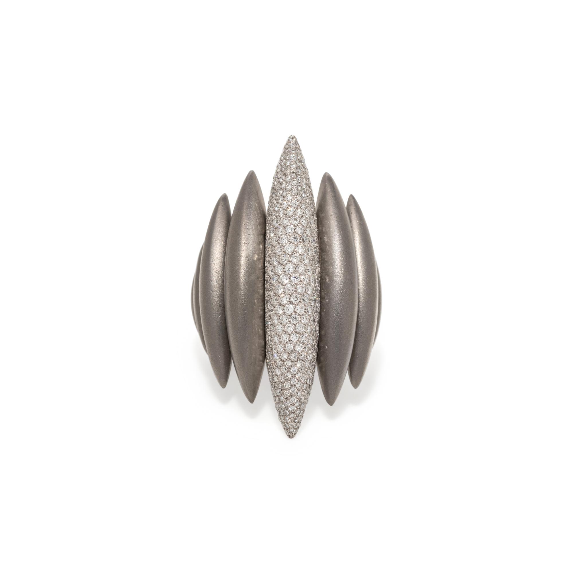 MATTIA CIELO, DIAMOND 'GHIACCIO' RING