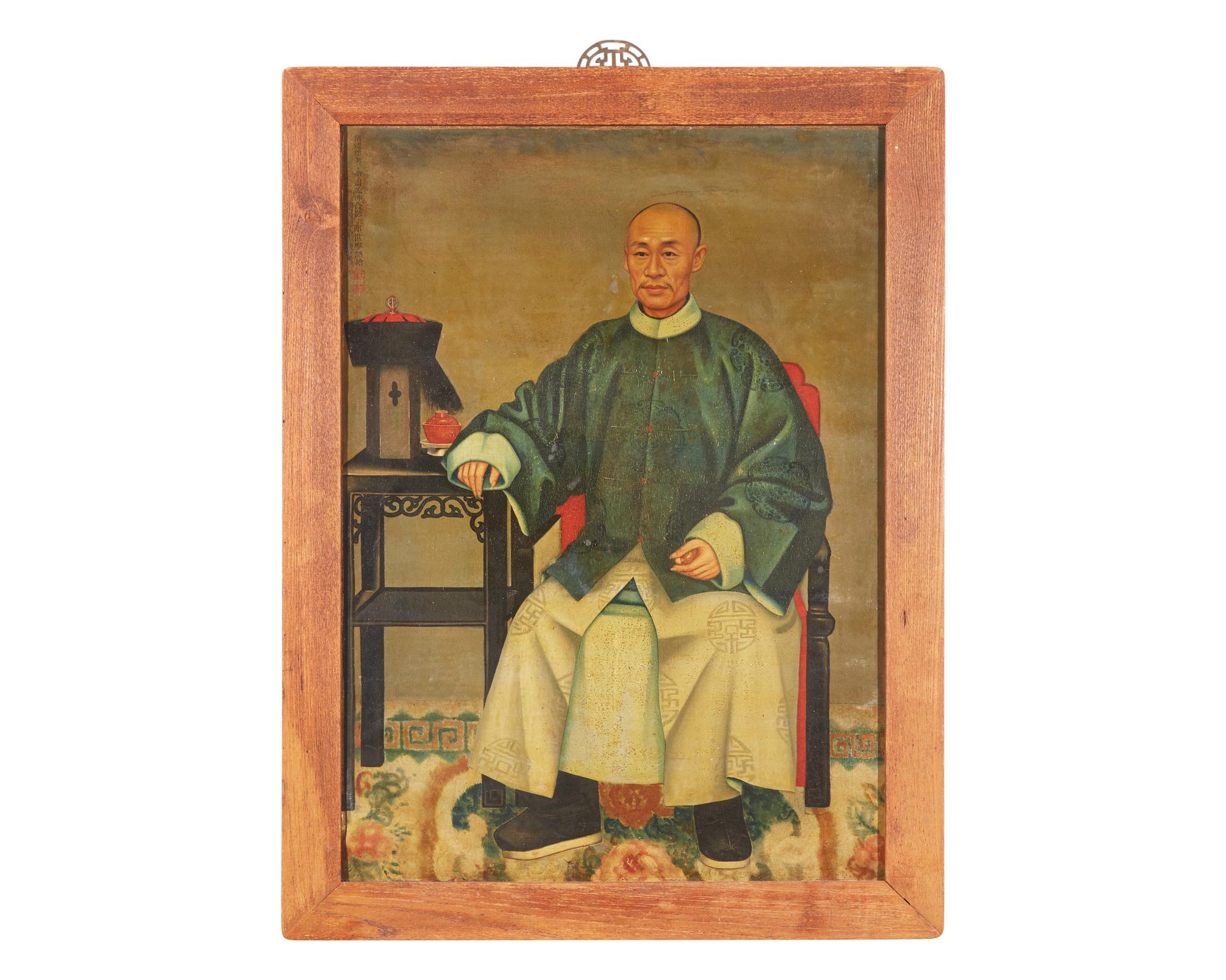 Chinese School 19th century, Portrait of a Seated Man