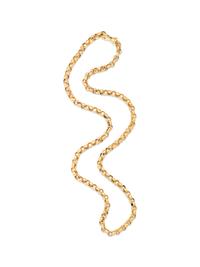 ANTIQUE, YELLOW GOLD LONGCHAIN NECKLACE
