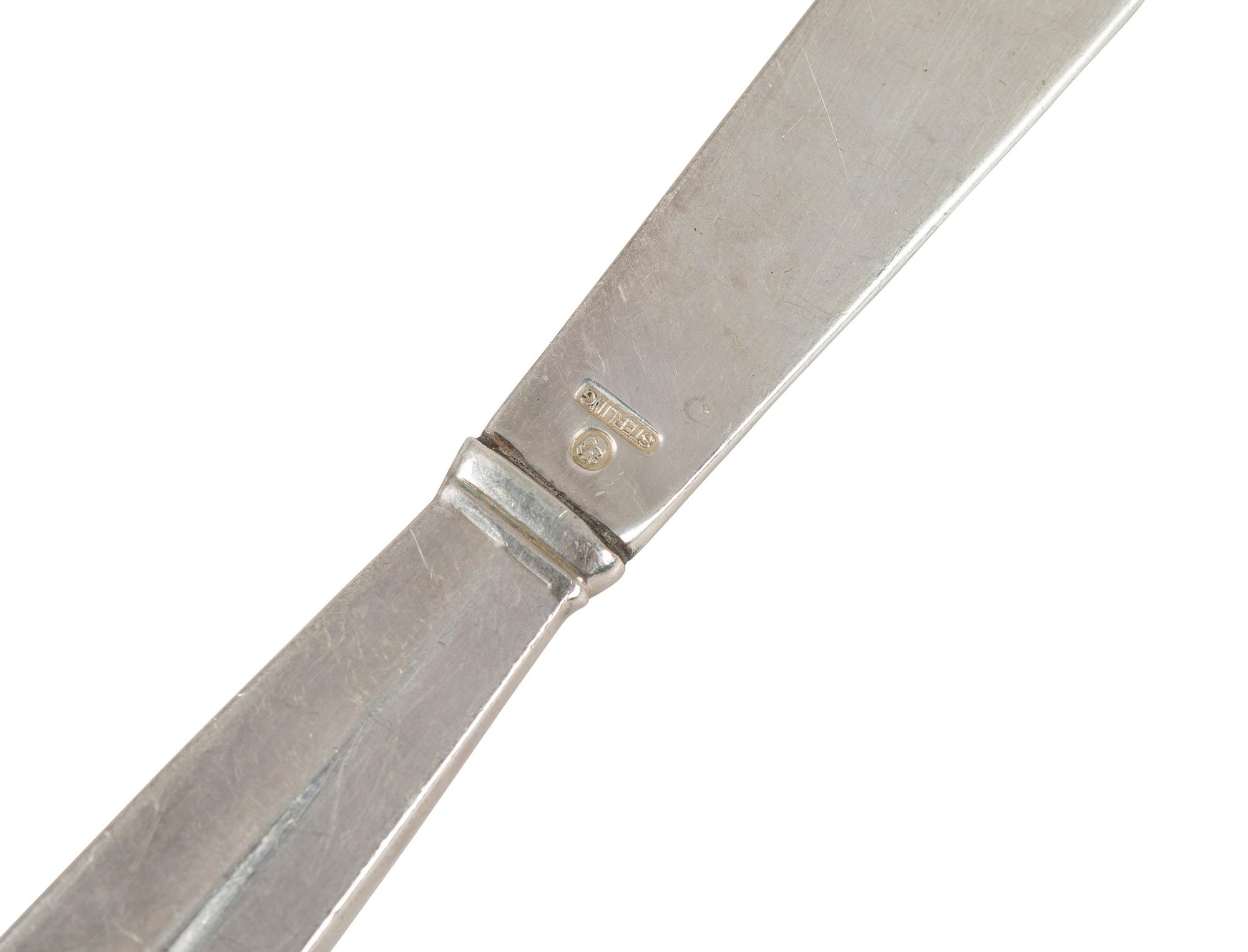An International Silver Co. 'Royal Danish' Silver Flatware Service
