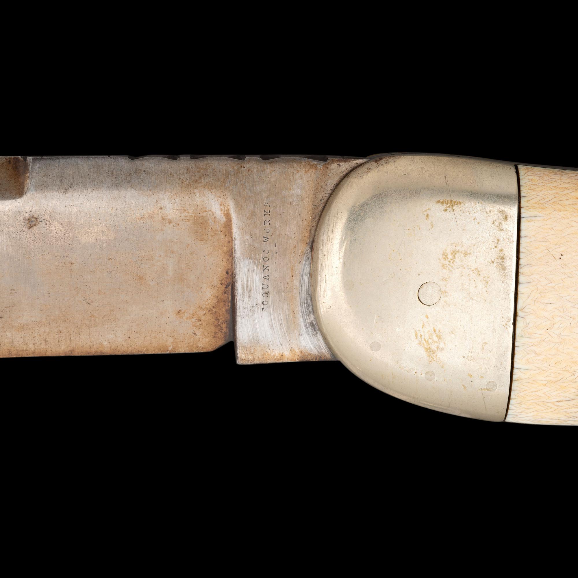 Massive Coquanoc Works Three-Bladed Folding Knife Possibly made for the 1876 Centennial Exposition in Philadelphia