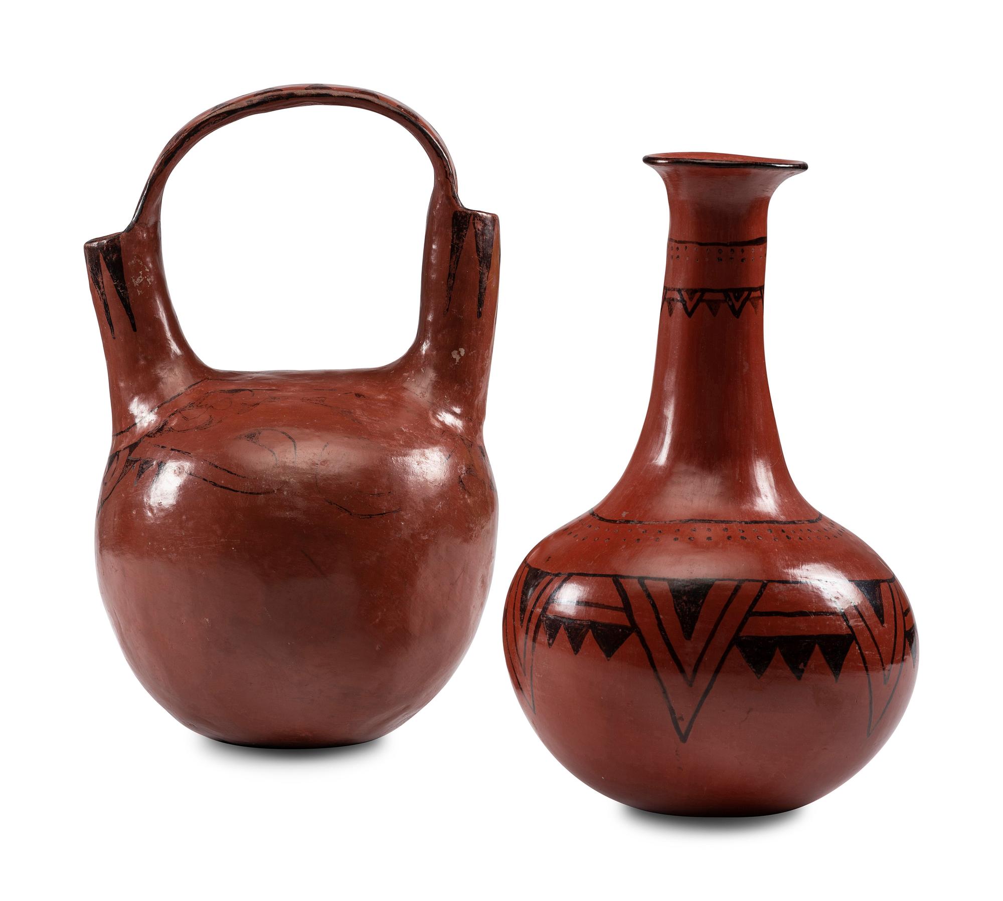 Redware Pottery Vessels