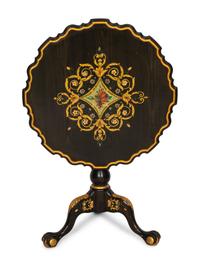 A Victorian Style Painted Side Table